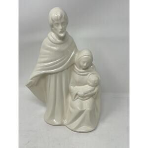 Vintage Porcelain‎ Mary Jesus Joseph Statue Christianity Religious Marked Pam